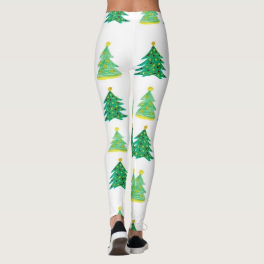 Evergreen kerstbomen leggings (Achterkant)