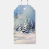 Evergreen kerstboom  cadeaulabel (Achterkant)
