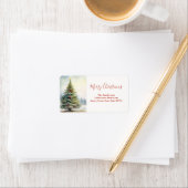 Evergreen kerstboom  etiket (Insitu)