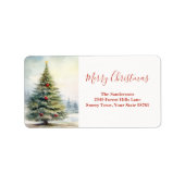 Evergreen kerstboom etiket (Voorkant)