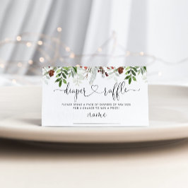 Evergreen kerstboomkleerkaartje informatiekaartje