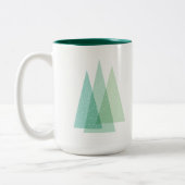 Evergreen kerstboomvakantie-mok tweekleurige koffiemok (Links)
