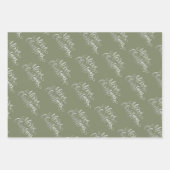 Evergreen kerstcadeau inpakpapier vel (Voorkant)