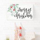 Evergreen Kerstfeestdag Banner (Insitu)