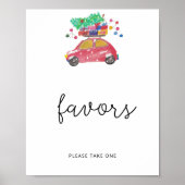 Evergreen kerstfeestors poster (Voorkant)