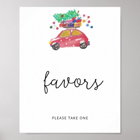 Evergreen kerstfeestors poster (Voorkant)