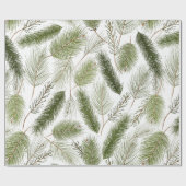 Evergreen kerstinpakpapier cadeaupapier (Vlak)