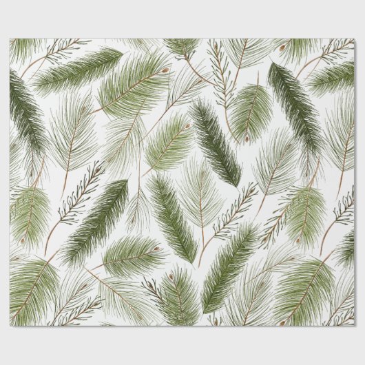 Evergreen kerstinpakpapier cadeaupapier (Vlak)