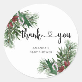 Evergreen kerstkerstkerstkerstkerstkerstkerstkerst ronde sticker