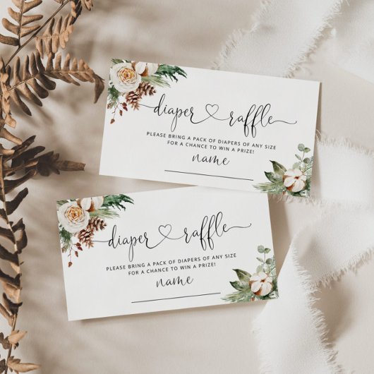 Evergreen kerstkleerkaartje informatiekaartje