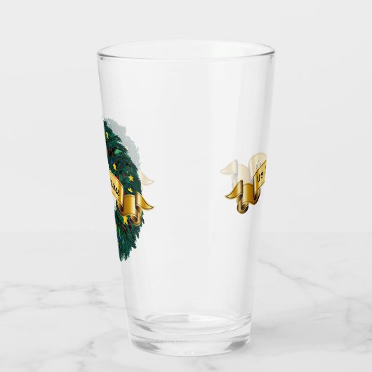 Evergreen Kerstkrans Glas (Links)
