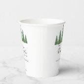 Evergreen Kerstmis Baby is koud buiten Papieren Bekers (Rechts)