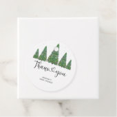 Evergreen Kerstmis Dank je Bedankjes Labels (In situ)
