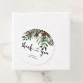 Evergreen Kerstmis Dank je Bedankjes Labels (In situ)