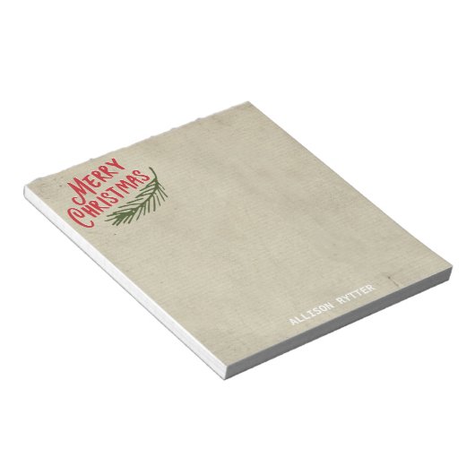 Evergreen Kerstmis | NOTITIEBLOK (Schuin)