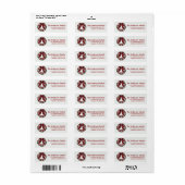 Evergreen Kerstmis WreatReturn Address Label 4 (Full Sheet)