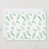 Evergreen kerstvakantie fotokaart feestdagenkaart (Achterkant)