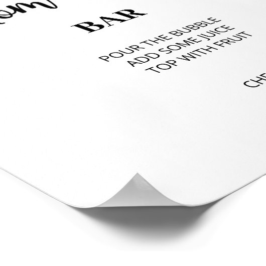 Evergreen kerstwinter Mon-osa bar Poster (Hoek)