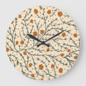 Evergreen Kisses Under the Mistletoe Heart Grote Klok (Voorkant)