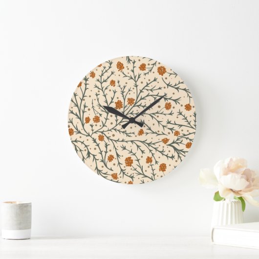 Evergreen Kisses Under the Mistletoe Heart Grote Klok (Huis)