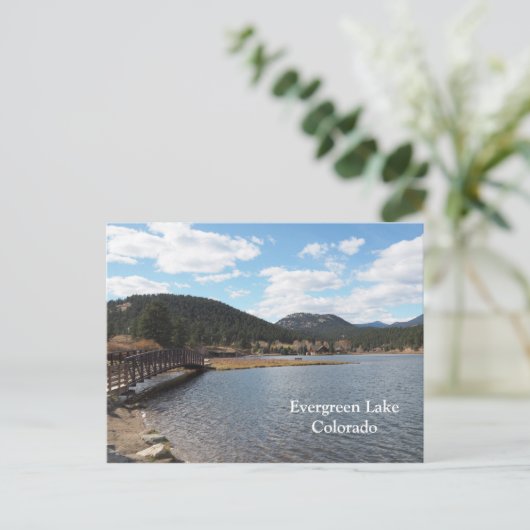 Evergreen Lake in Evergreen, Colorado Briefkaart (Staand voorkant)