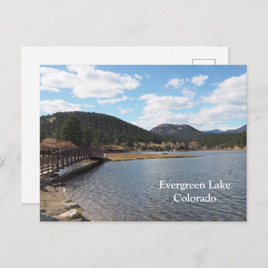 Evergreen Lake in Evergreen, Colorado Briefkaart (Voorkant / Achterkant)