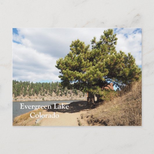 Evergreen Lake op Evergreen, Colorado Briefkaart (Voorkant)