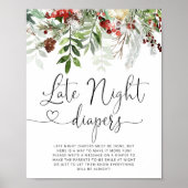 Evergreen Late night diapers game Poster (Voorkant)