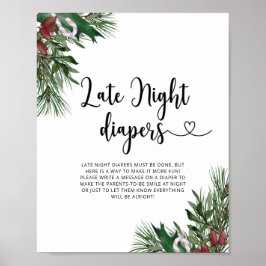 Evergreen Late night diapers game Poster
