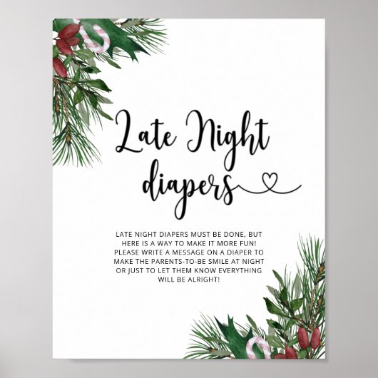 Evergreen Late night diapers game Poster (Voorkant)