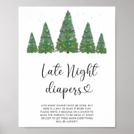 Evergreen Late night diapers game Poster