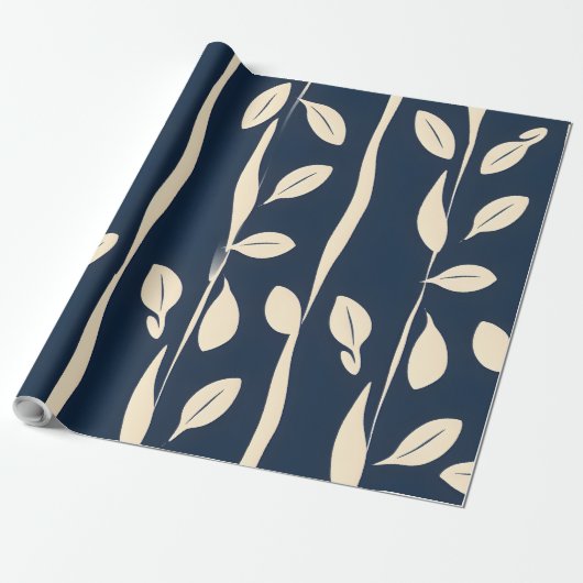 Evergreen Leaf Wrapping Paper Cadeaupapier (Uitgerold)