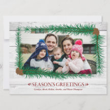 Evergreen Lijst Holiday Card