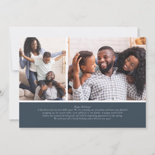 Evergreen Lijst Photo Holiday Card (Achterkant)