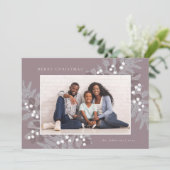 Evergreen Lijst Photo Holiday Card (Staand voorkant)