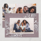 Evergreen Lijst Photo Holiday Card (Voorkant / Achterkant)