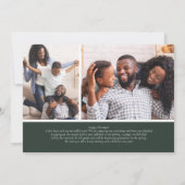 Evergreen Lijst Photo Holiday Card (Achterkant)