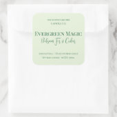 Evergreen Magic Christmas Candle Label | Custom (Tas)