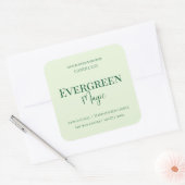 Evergreen Magic Christmas Candle Label | Custom (Envelop)