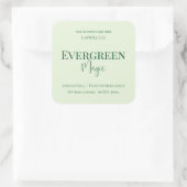 Evergreen Magic Christmas Candle Label | Custom (Tas)