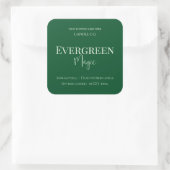 Evergreen Magic Christmas Candle Label | Custom (Tas)