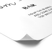 Evergreen mamma-osa barbord. Winter momosa bar Poster (Hoek)