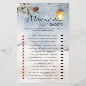 Evergreen mammie- of papa baby shower-spel (Voorkant)