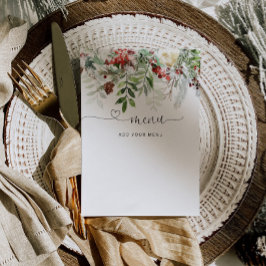 Evergreen-menukaart Kaart