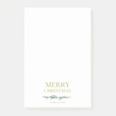 Evergreen Merry Christmas Post-it® Notes (Voorkant)