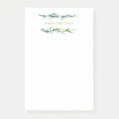Evergreen Merry Christmas Post-it® Notes (Voorkant)