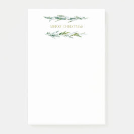 Evergreen Merry Christmas Post-it® Notes