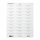 Evergreen Merry Christmas Return Address Label (Full Sheet)