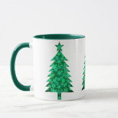 Evergreen met Snowflakes kerstboom Mok (Links)