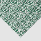 Evergreen met White Crochet Lace Pattern Tissuepapier (Detail)